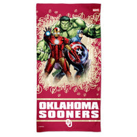 Wholesale-Oklahoma Sooners / Marvel (c) 2021 MARVEL Spectra Beach Towel 30" x 60"