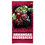 Arkansas Razorbacks / Marvel (c) 2021 MARVEL Spectra Beach Towel 30"  x 60"