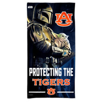 Wholesale-Auburn Tigers / Star Wars MANDALORIAN Spectra Beach Towel 30" x 60"