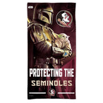 Wholesale-Florida State Seminoles / Star Wars MANDALORIAN Spectra Beach Towel 30" x 60"