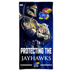 Kansas Jayhawks / Star Wars MANDALORIAN Spectra Beach Towel 30"  x 60"