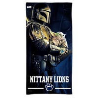Penn State Nittany Lions / Star Wars Mandalorian Spectra Beach Towel 30"  x 60"