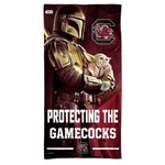 South Carolina Gamecocks / Star Wars Mandalorian Spectra Beach Towel 30"  x 60"