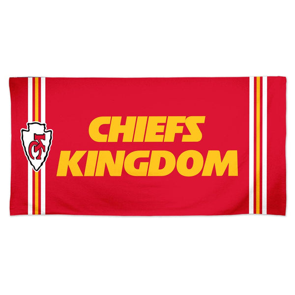 Kansas City Chiefs Slogan Spectra Beach Towel 30"  x 60"