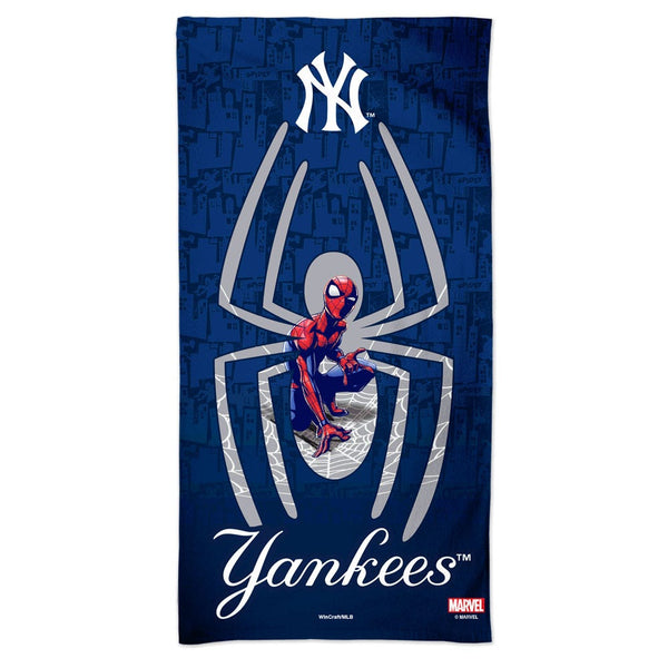 New York Yankees / Marvel (c) 2021 MARVEL Spectra Beach Towel 30"  x 60"