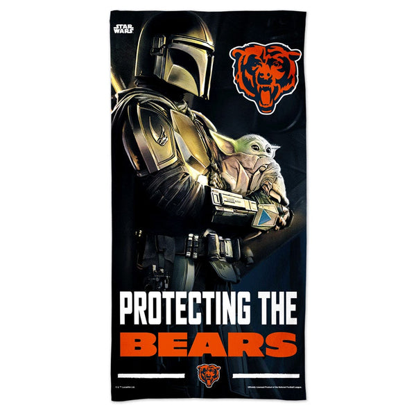 Chicago Bears / Star Wars Mandalaorian Spectra Beach Towel 30"  x 60"