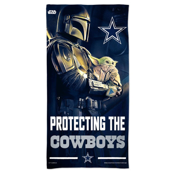 Dallas Cowboys / Star Wars Mandalaorian Spectra Beach Towel 30"  x 60"