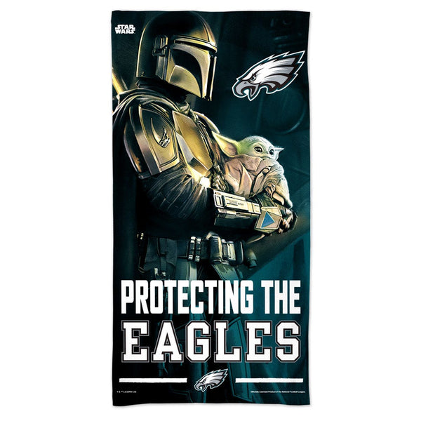 Philadelphia Eagles / Star Wars Mandalaorian Spectra Beach Towel 30"  x 60"