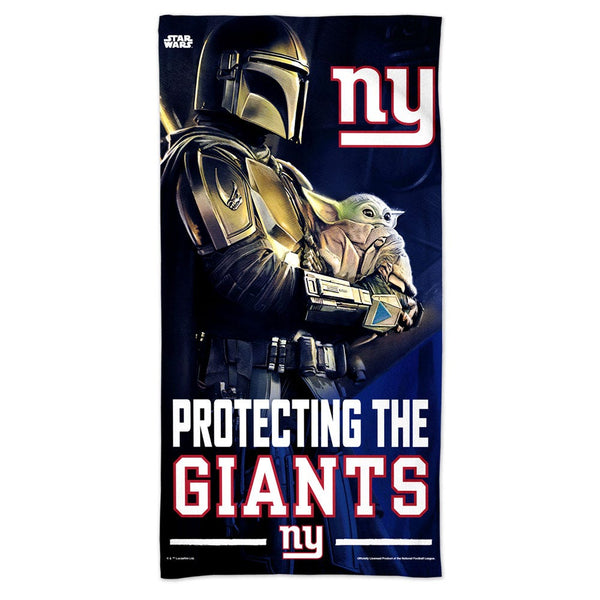 New York Giants / Star Wars Mandalaorian Spectra Beach Towel 30"  x 60"