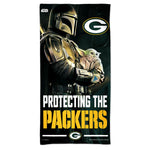 Green Bay Packers / Star Wars Mandalaorian Spectra Beach Towel 30"  x 60"