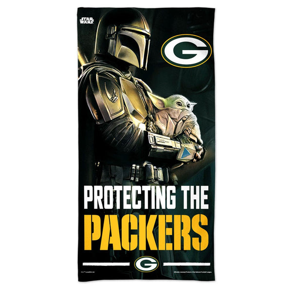 Green Bay Packers / Star Wars Mandalaorian Spectra Beach Towel 30"  x 60"