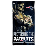 New England Patriots / Star Wars Mandalaorian Spectra Beach Towel 30"  x 60"