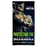 Seattle Seahawks / Star Wars Mandalaorian Spectra Beach Towel 30"  x 60"