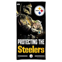 Pittsburgh Steelers / Star Wars Mandalaorian Spectra Beach Towel 30"  x 60"