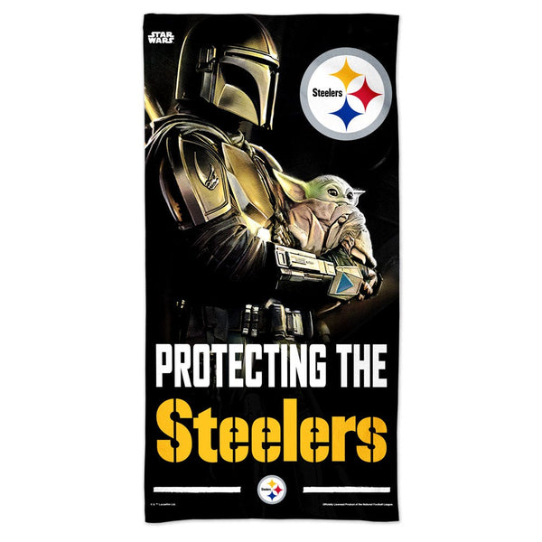 Pittsburgh Steelers / Star Wars Mandalaorian Spectra Beach Towel 30"  x 60"