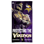 Minnesota Vikings / Star Wars Mandalaorian Spectra Beach Towel 30"  x 60"