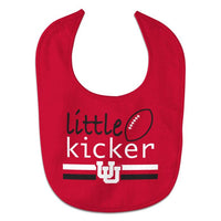 Wholesale-Utah Utes LITTLE KICKER All Pro Baby Bib