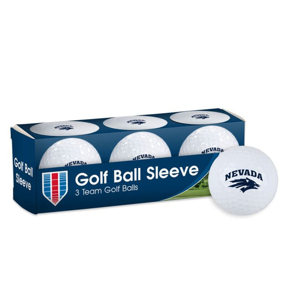 Wholesale-Nevada Wolf Pack Golf Balls - 3 pc sleeve