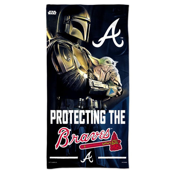 Atlanta Braves / Star Wars Mandalorian Spectra Beach Towel 30"  x 60"