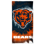 Chicago Bears Tie Dye Spectra Beach Towel 30"  x 60"