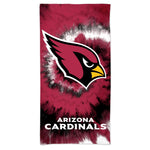 Arizona Cardinals Tie Dye Spectra Beach Towel 30"  x 60"