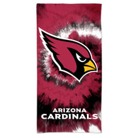Arizona Cardinals Tie Dye Spectra Beach Towel 30"  x 60"