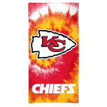 Kansas City Chiefs Tie Dye Spectra Beach Towel 30"  x 60"