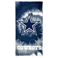 Dallas Cowboys Tie Dye Spectra Beach Towel 30"  x 60"