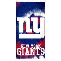 New York Giants Tie Dye Spectra Beach Towel 30"  x 60"