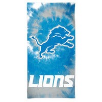Detroit Lions Tie Dye Spectra Beach Towel 30"  x 60"