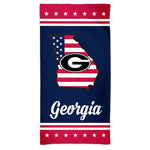 Georgia Bulldogs PATRIOTIC Spectra Beach Towel 30"  x 60"