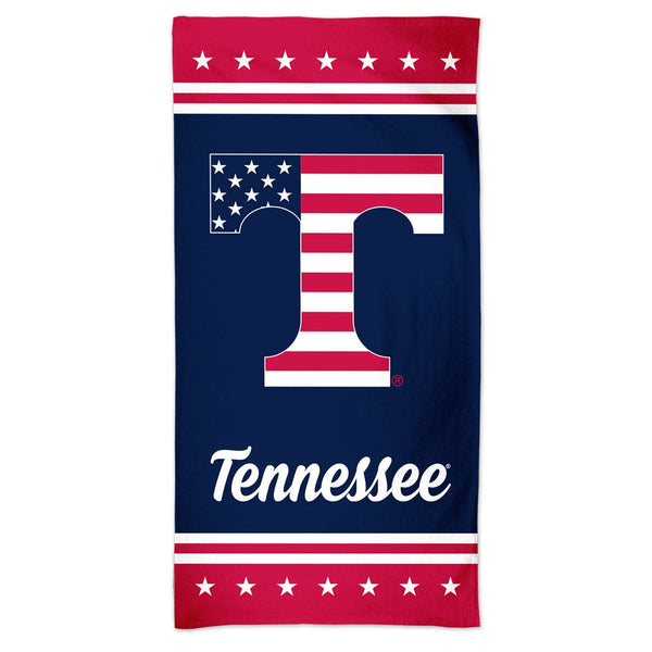 Tennessee Volunteers PATRIOTIC Spectra Beach Towel 30"  x 60"
