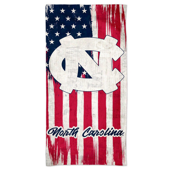 North Carolina Tar Heels PATRIOTIC Spectra Beach Towel 30"  x 60"