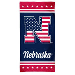 Wholesale-Nebraska Cornhuskers PATRIOTIC Spectra Beach Towel 30" x 60"