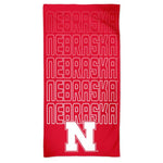 Wholesale-Nebraska Cornhuskers WATERFALL Spectra Beach Towel 30" x 60"