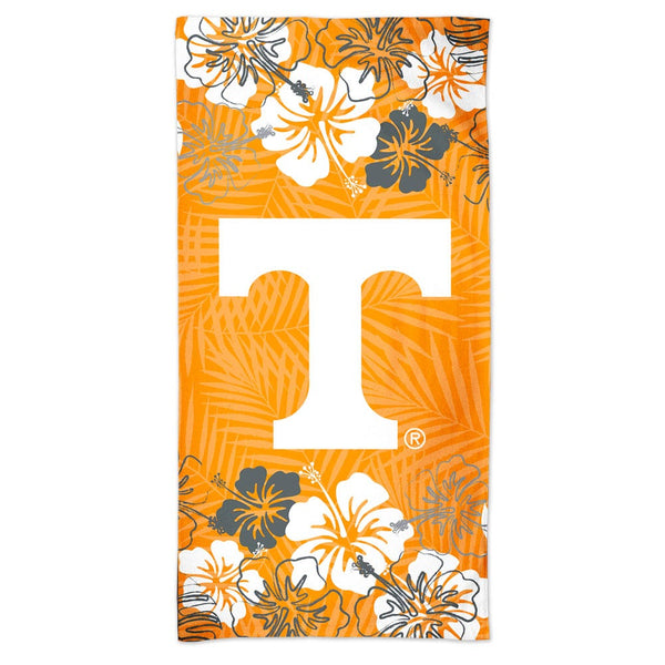Tennessee Volunteers FLORAL Spectra Beach Towel 30"  x 60"
