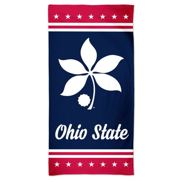 Wholesale-Ohio State Buckeyes PATRIOTIC Spectra Beach Towel 30" x 60"