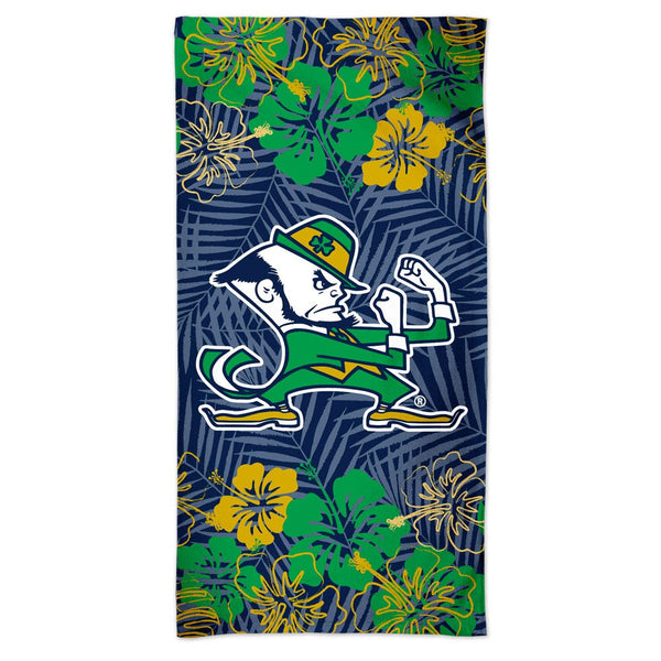 Notre Dame Fighting Irish FLORAL Spectra Beach Towel 30"  x 60"