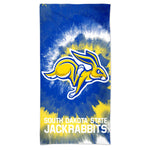 South Dakota State Jackrabbits TDYE Spectra Beach Towel 30"  x 60"