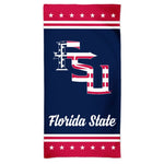 Wholesale-Florida State Seminoles PATRIOTIC Spectra Beach Towel 30" x 60"