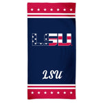 LSU Tigers PATRIOTIC Spectra Beach Towel 30"  x 60"