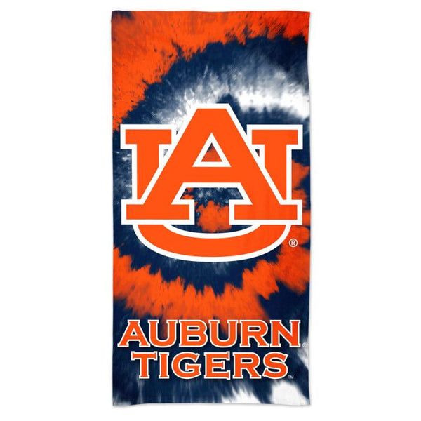 Wholesale-Auburn Tigers Tie Dye Spectra Beach Towel 30" x 60"