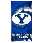 Wholesale-Brigham Young Cougars Tie Dye Spectra Beach Towel 30" x 60"