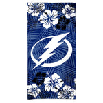 Tampa Bay Lightning FLORAL Spectra Beach Towel 30"  x 60"