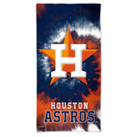 Houston Astros TDYE Spectra Beach Towel 30"  x 60"