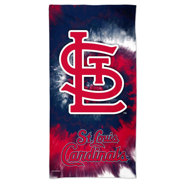St. Louis Cardinals TDYE Spectra Beach Towel 30"  x 60"