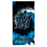 Miami Marlins TDYE Spectra Beach Towel 30"  x 60"