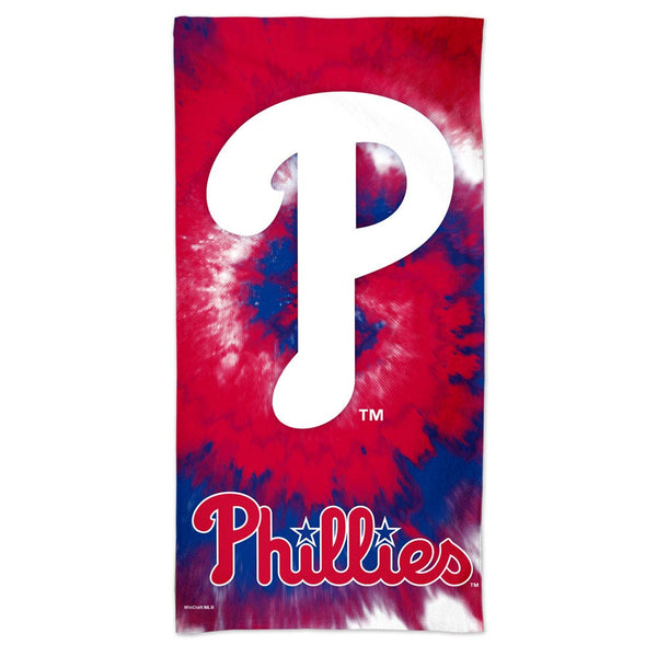 Philadelphia Phillies TDYE Spectra Beach Towel 30"  x 60"