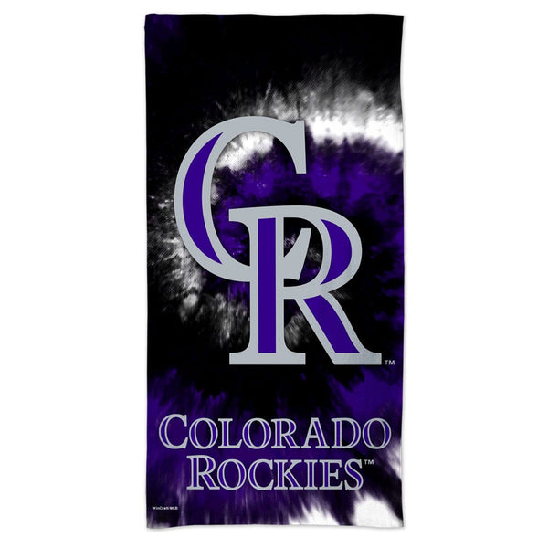 Colorado Rockies TDYE Spectra Beach Towel 30"  x 60"
