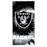 Las Vegas Raiders Tie Dye Spectra Beach Towel 30"  x 60"